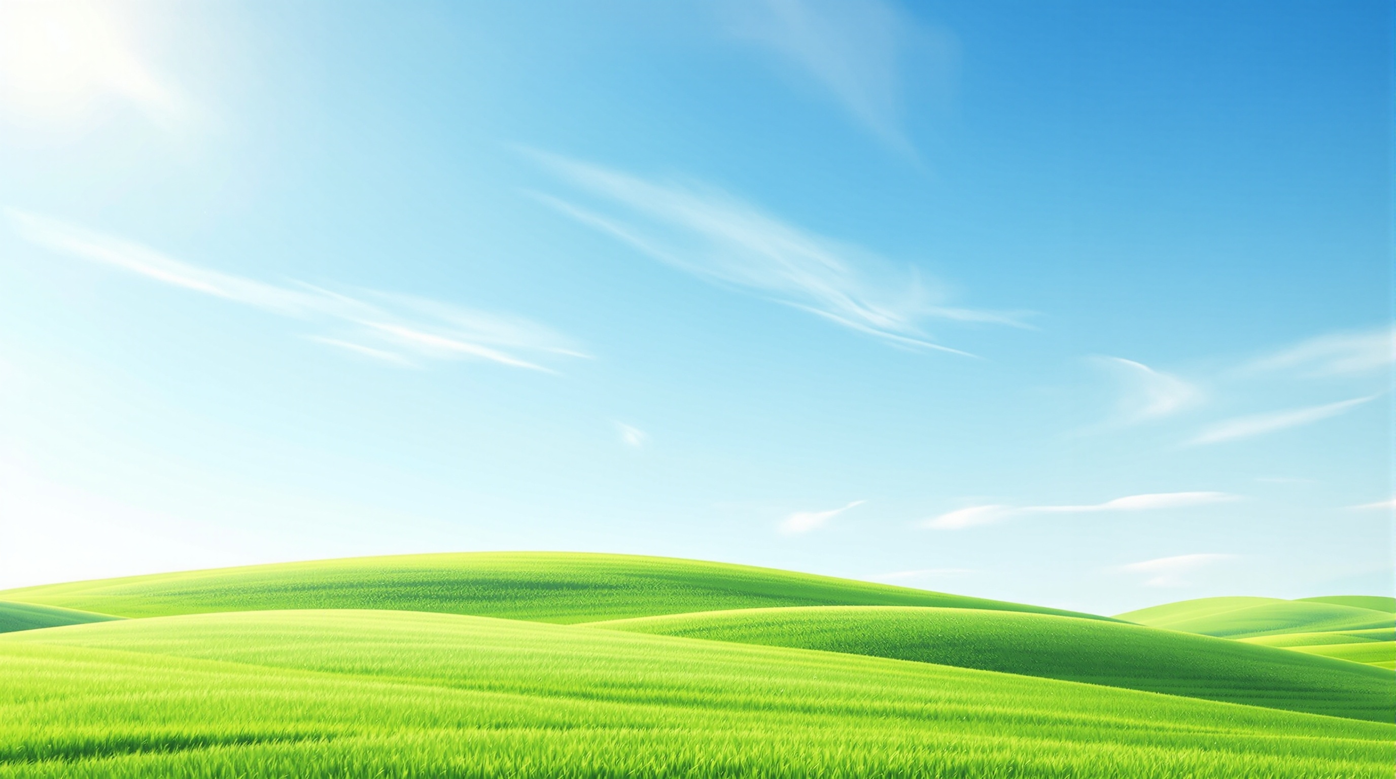 澄んだ青空と自然の風景